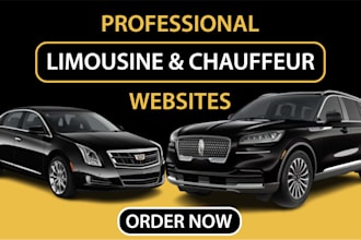 create a professional chauffeur, limousine, and car hire website