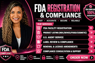 fda 510k submission, device listing, ndc, fda registration and compliance