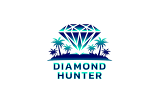 design diamond hunter boat logo