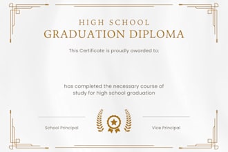 design diploma certificate custom ged certificate award certificate within 24hrs