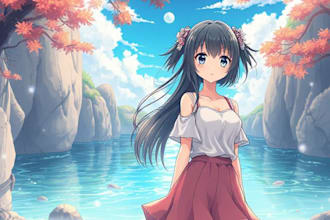 draw custom anime or semi realistic portrait of you or your oc