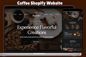 design coffee shopify store shopify droshipping private label tea website