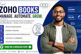 zoho books invoice expense subscriptions checkout commerce inventory payroll