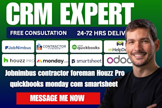 jobnimbus contractor foreman houzz pro quickbooks monday com smartsheet wrike