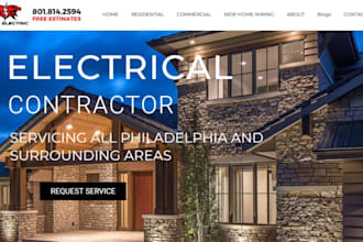 design squarespace electrician website plumbing website hvac website handyman