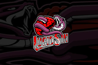 design unique consuming a human brain logo