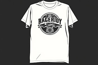 create linocut t shirt design for brands