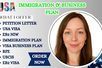 write uscis ready immigration plans and petition letters for e2 visa, eb2 niw