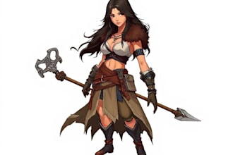 illustrate your d and d character portrait art