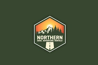 design tour travel adventure resort logo