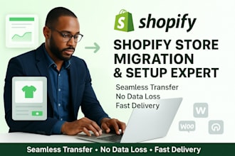 migrate wix to shopify, wordpress to shopify, woocommerce to shopify migration