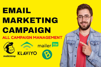 setup mailchimp email campaign and design newsletter template