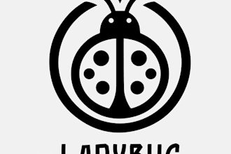 design unique ladybug logo with express delivery