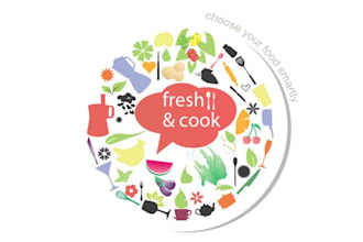 design excellent minimal logo for fresh cook