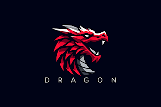 design gangster, gladiator, poseidon, archer, dragon logo