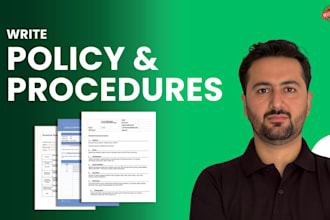 write policies and procedures for you