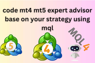 automate mt4 mt5 expert advisor base on your strategy