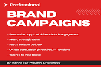 write high converting ad copy and brand campaigns