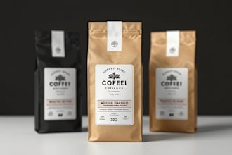do coffee packaging, coffee bag, label design