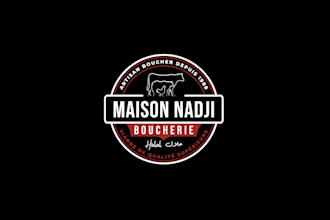 design a modern and creative logo for your restaurant or butcher shop