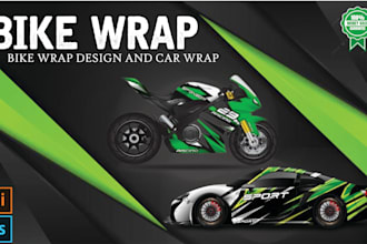 do create bike wrap design and car wrap