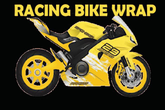 create amazing racing bike wrap, motocross