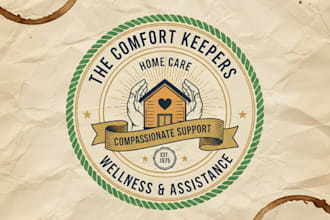 design a vintage home care logo for your service or brand