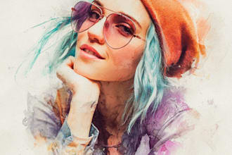 draw a watercolor effect to your photos in photoshop