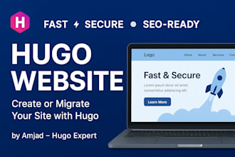 create new or migrate your existing website to hugo website