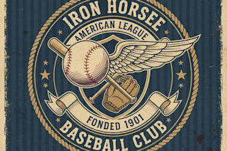 design  vintage classic and timeless baseball logo