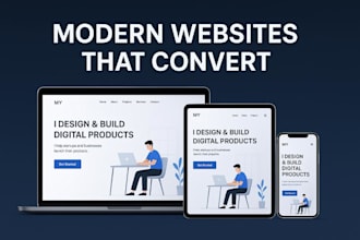 design a modern landing page for your business