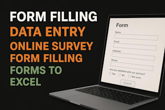 do fast excel data entry and form filling job
