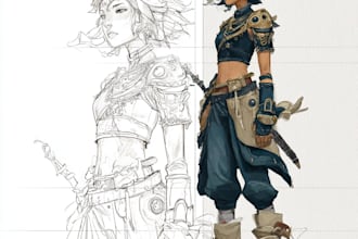 sketch any person, character