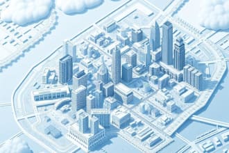 draw a unique vector or isometric map