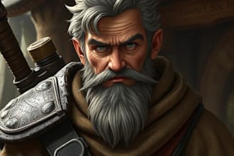 draw realistic fantasy character