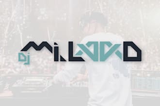 design a clean and custom typography logo design