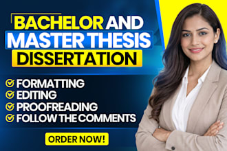 proofread edit format bachelor masters thesis dissertation and proposal