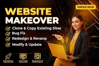 copy clone redesign, revamp and modify any website