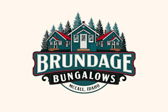 design hotel mountain resort town collection cabins logo