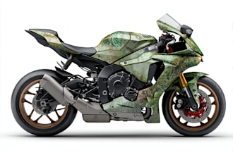 create design motorcycle streetbike wrap design