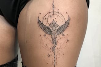 create unique custom tattoo design for you, sleeve tattoo