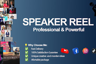 do professional speaker reel