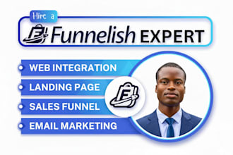 clone funnelish landing page, advertorial page, sales funnel or shopify store