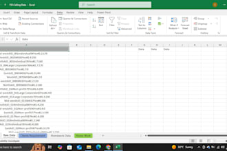 clean, format, merge and split excel data