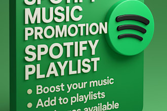 do boost your add spotify music promotion, spotify playlist