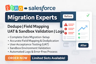 setup zoho salesforce migration dedupe field mapping uat sandbox validation logs