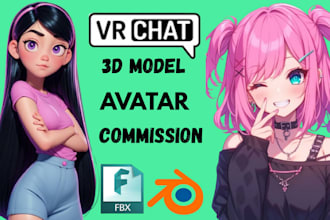 create a custom furry or anime avatar for vrchat