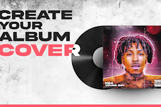 create your music album cover design