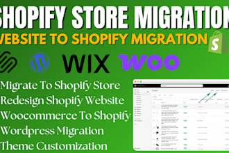 migrate woocommerce to shopify move squarespace to shopify wix shopify migration
