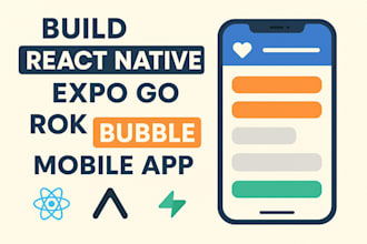 build react native expo go rork bubble mobile app, lovable v0 saas app, supabase